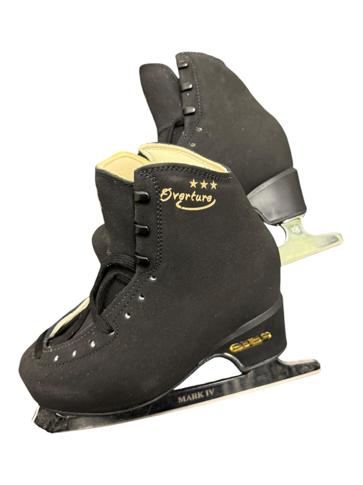 Edea Overture Youth Figure Skates Black Size 12 (200)