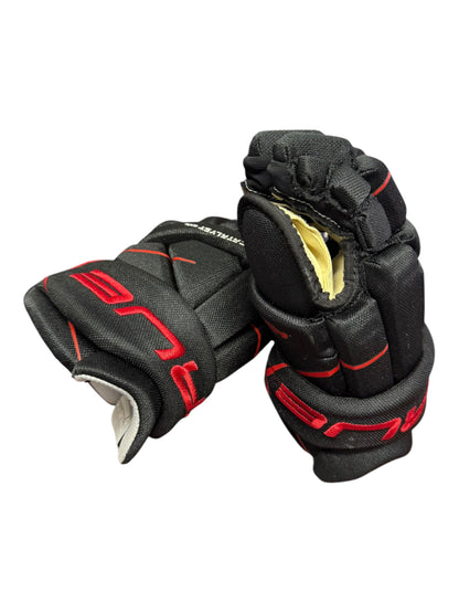 TRUE Junior Ice Hockey Gloves 11” Black & Red