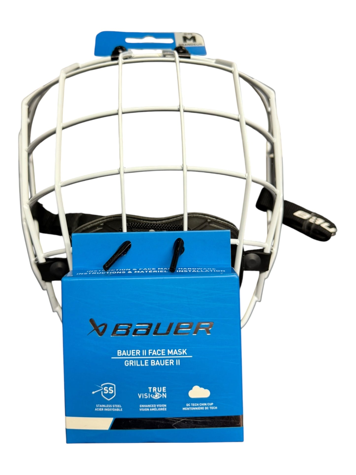 Bauer II Facemask S23 White Medium New