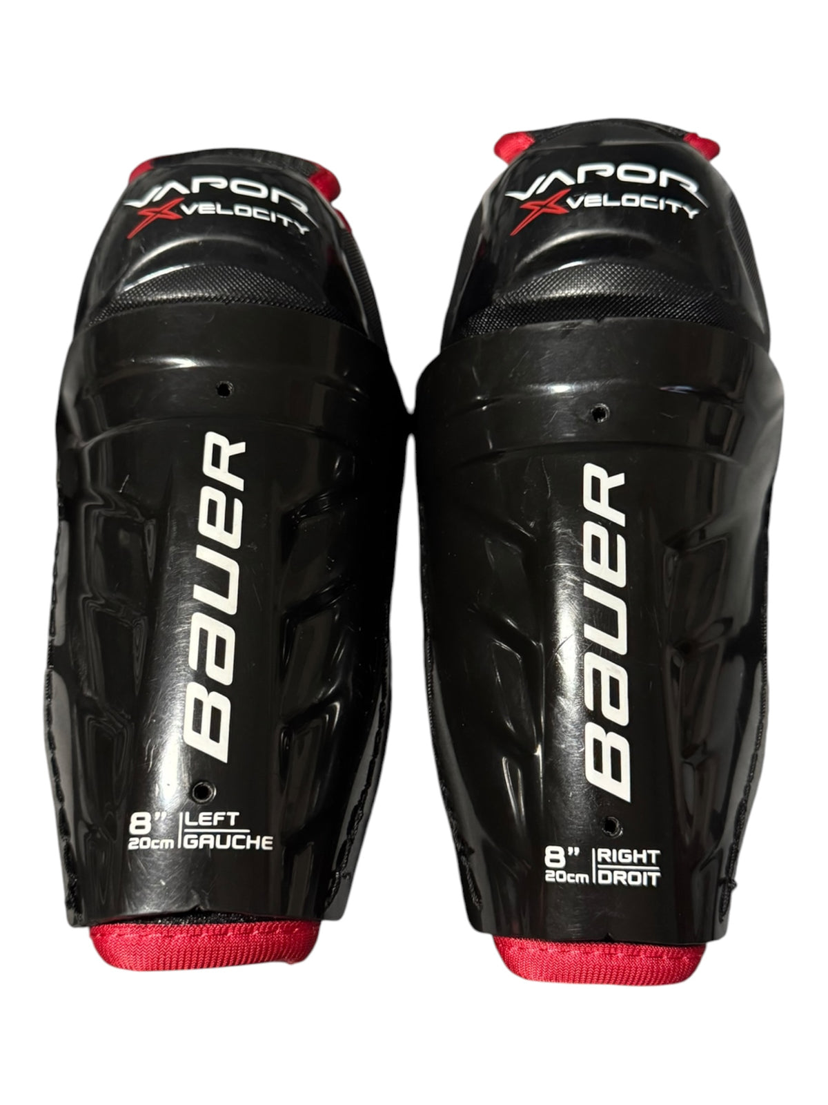 Bauer Vapor Velocity Youth Ice Hockey Shin Pads – 8”