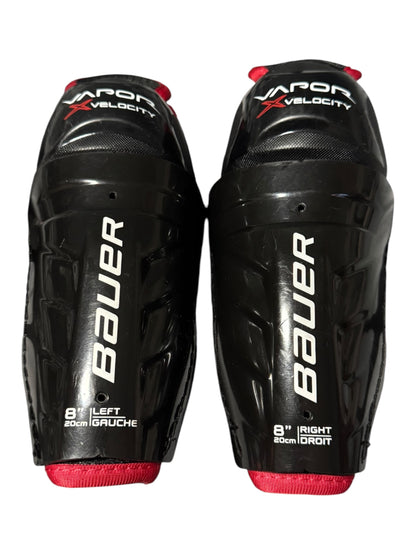 Bauer Vapor Velocity Youth Ice Hockey Shin Pads – 8”
