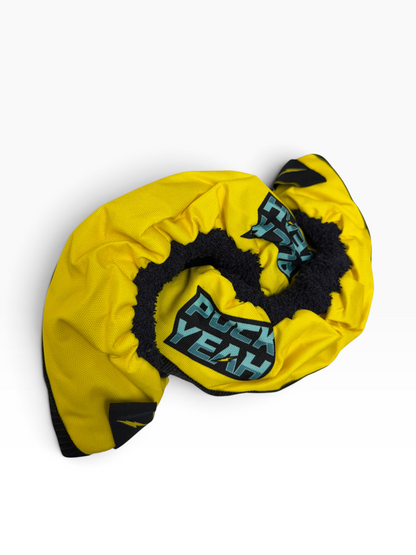 Puck Yeah Ice Hockey Fabric Skate Guards – Yellow – Junior & Senior