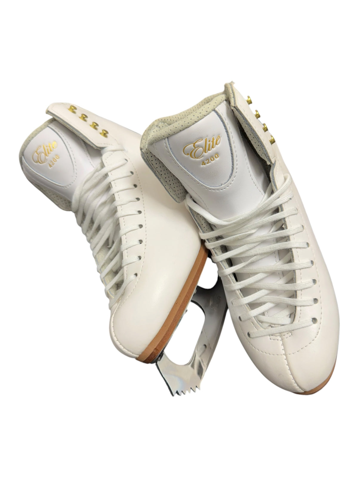 Jackson Elite Women’s Figure Ice Skates – White, Size 5