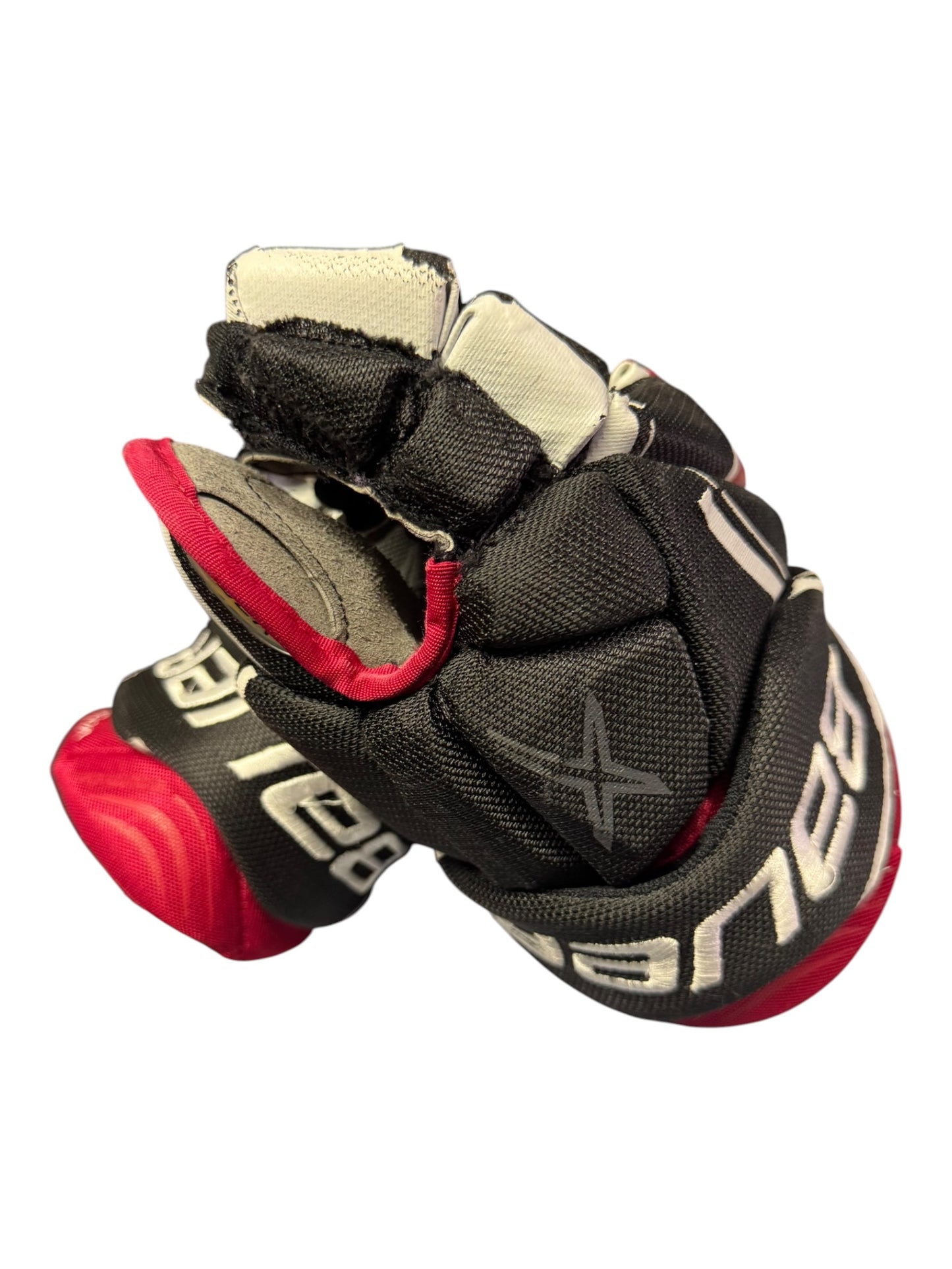 Bauer Vapor X900 Lite Junior Ice Hockey Gloves – 11” – Black/Red – Used