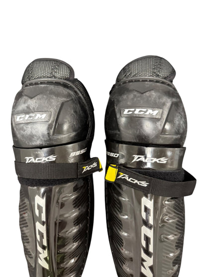 CCM Tacks 9550 Junior Ice Hockey Shin Pads 11” Black