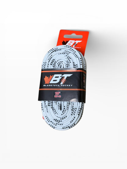 Bladetech Hockey Waxed Ice Hockey Laces White