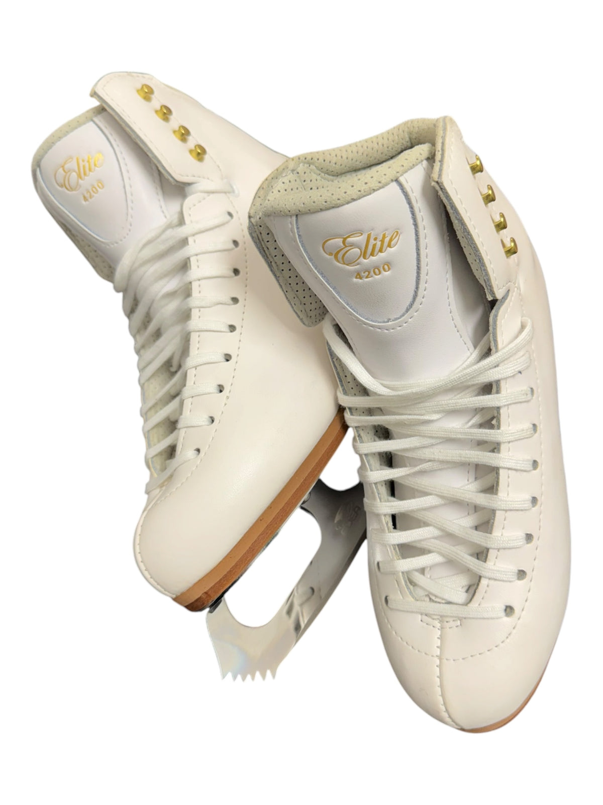 Jackson Elite Women’s Figure Ice Skates – White, Size 5