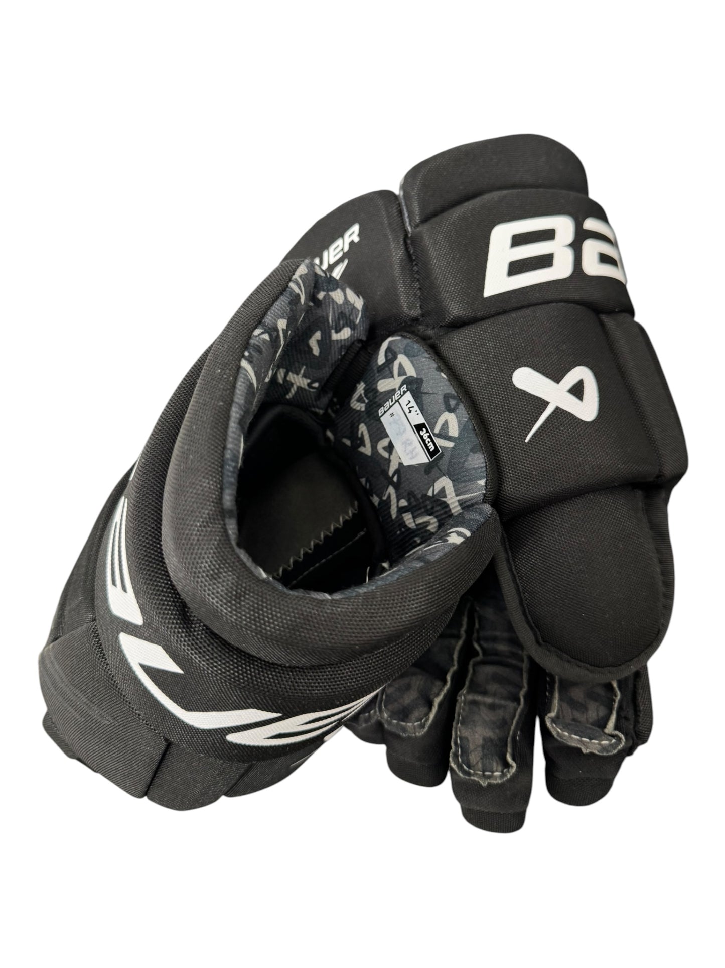 Bauer X S24 Senior Ice Hockey Gloves – 14” – Black – Used