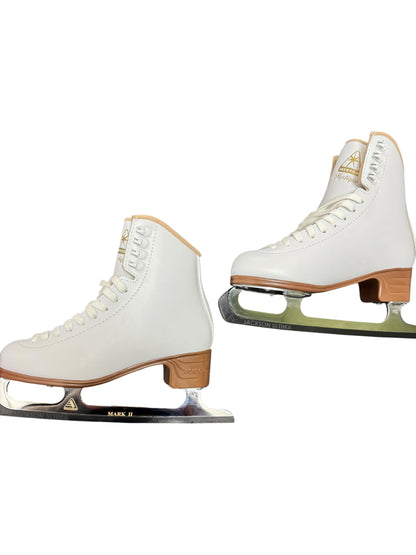 Jackson Mystique Figure Ice Skates – White, Size 6