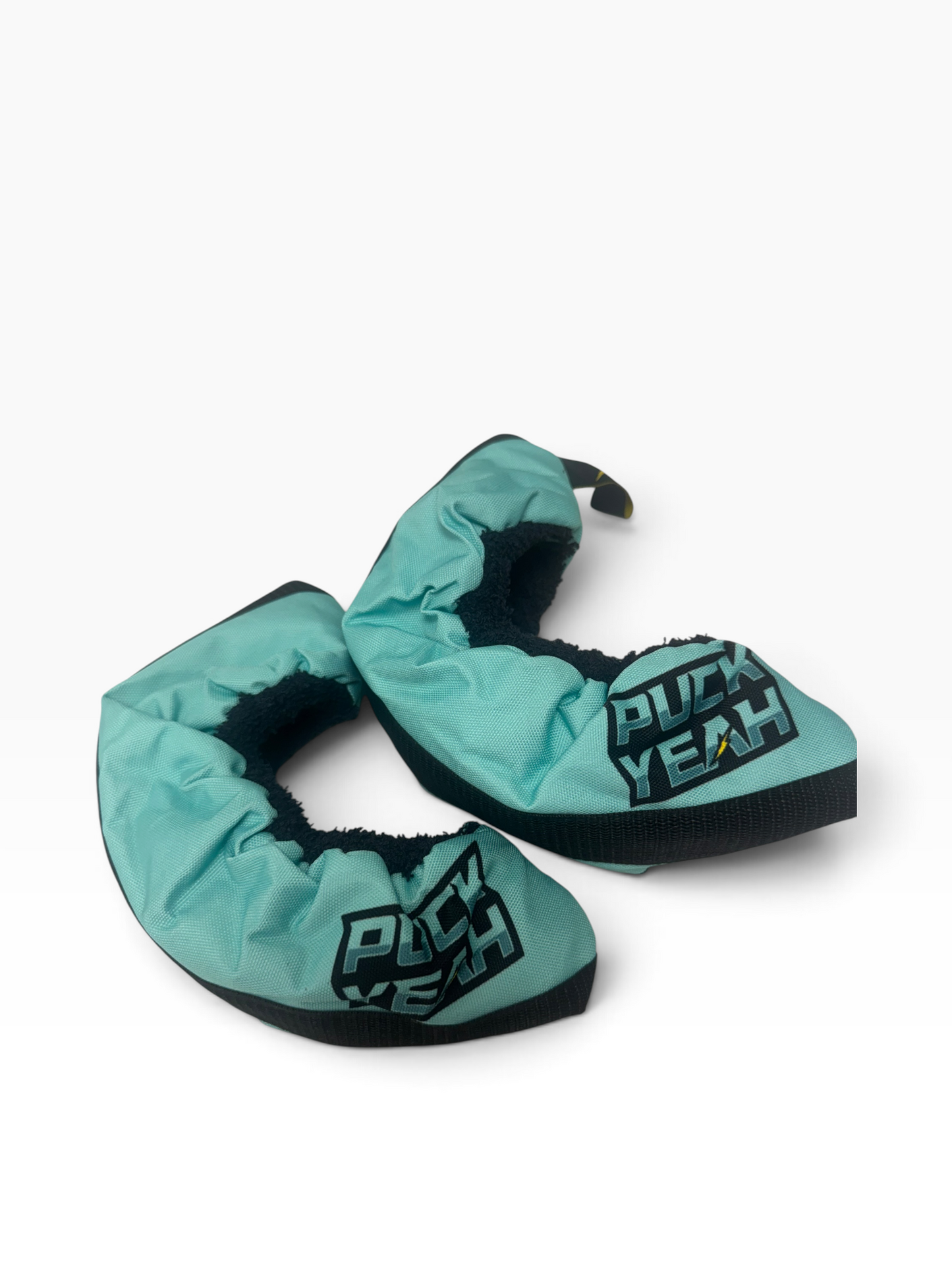 Puck Yeah Ice Hockey Fabric Skate Guards – Turquoise – Junior & Senior
