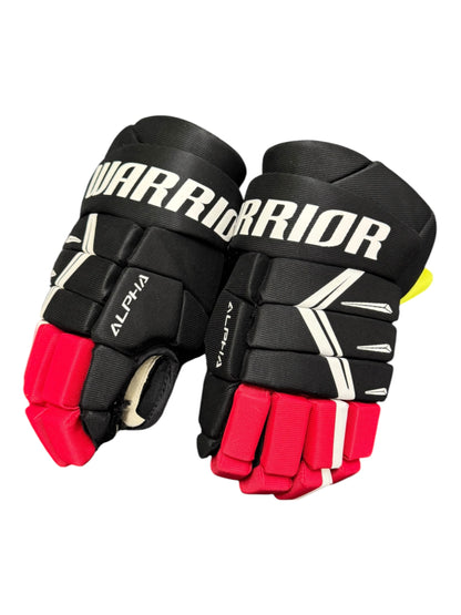 Warrior Alpha Evo Junior Ice Hockey Gloves – Black, 12”