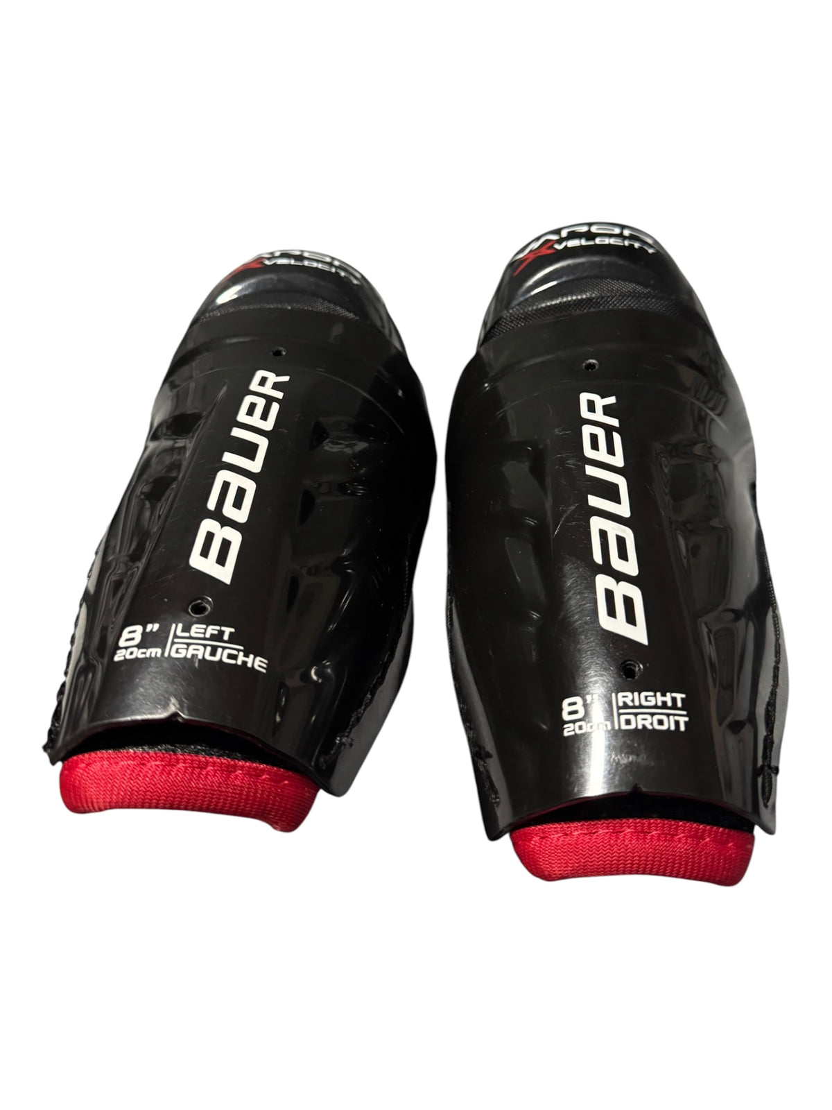Bauer Vapor Velocity Youth Ice Hockey Shin Pads – 8”