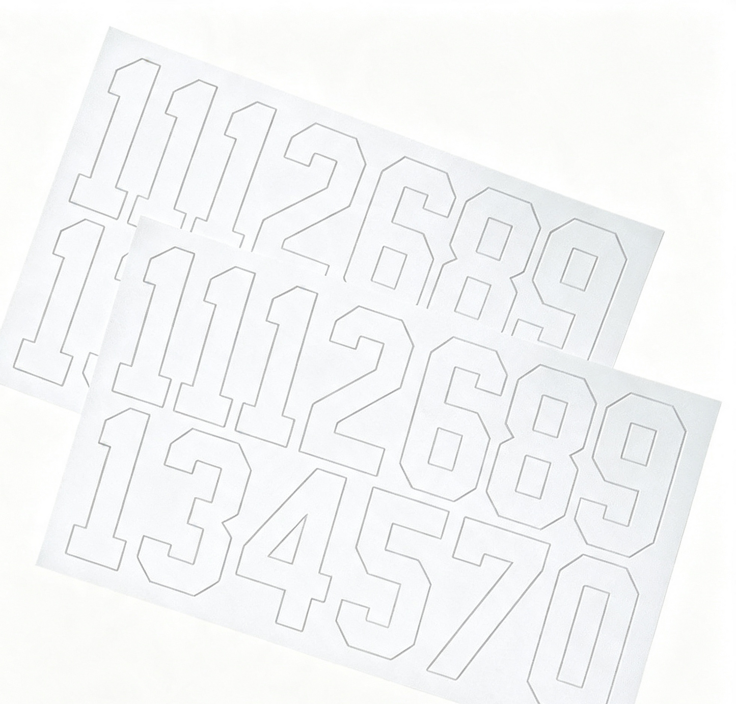 A&R Helmet Numbers Decals