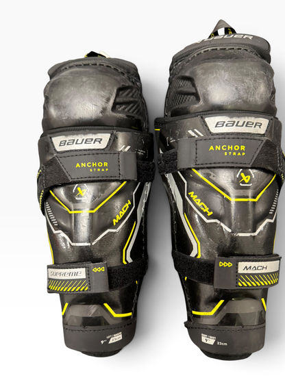 Bauer Supreme Mach Youth Ice Hockey Shin Pads – 9”