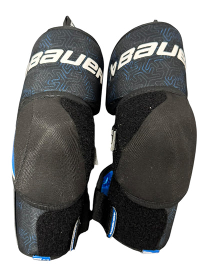 Bauer X S24 Intermediate Ice Hockey Elbow Pads – Medium – Black/Blue – Used