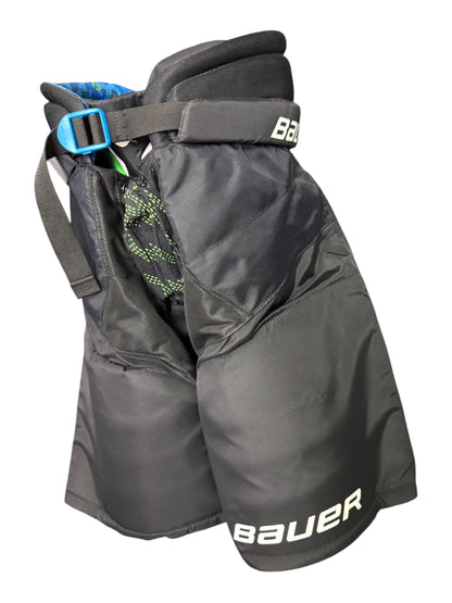 Bauer X S24 Junior Ice Hockey Shorts – Large – Black/Blue – Used