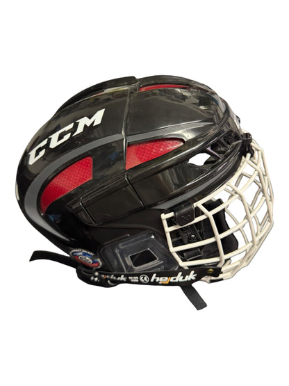 CCM FitLite Ice Hockey Helmet – Small – Black/Red – Like New