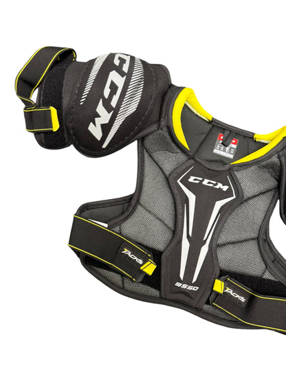 CCM Tacks 9550 Junior Ice Hockey Shoulder Pads Large – Black/Yellow