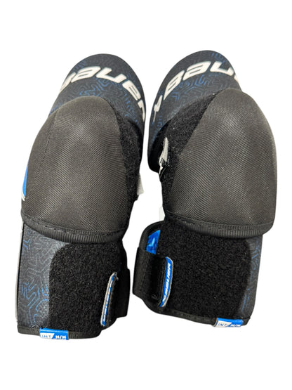 Bauer X S24 Intermediate Ice Hockey Elbow Pads – Medium – Black/Blue – Used