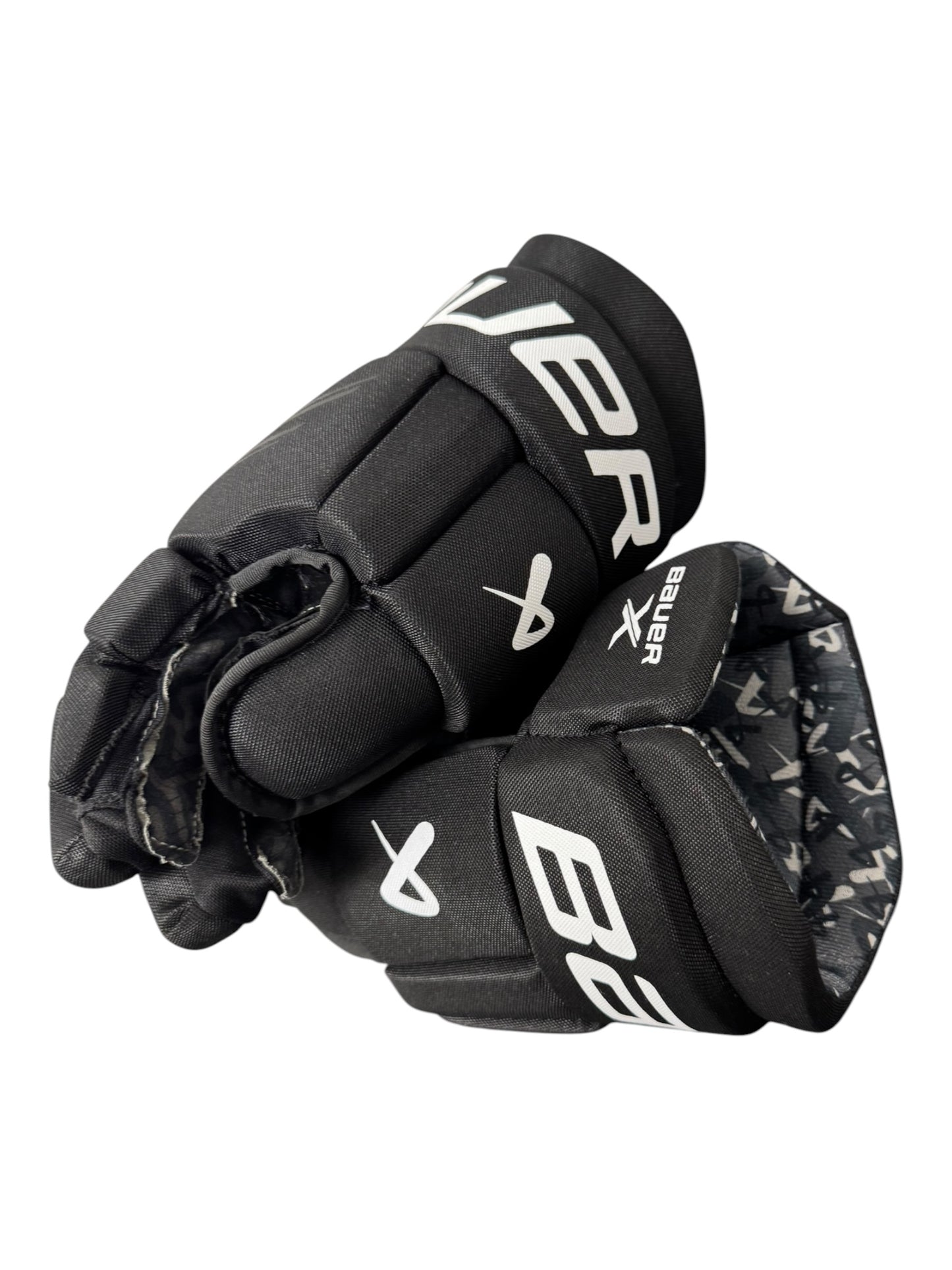 Bauer X S24 Senior Ice Hockey Gloves – 14” – Black – Used