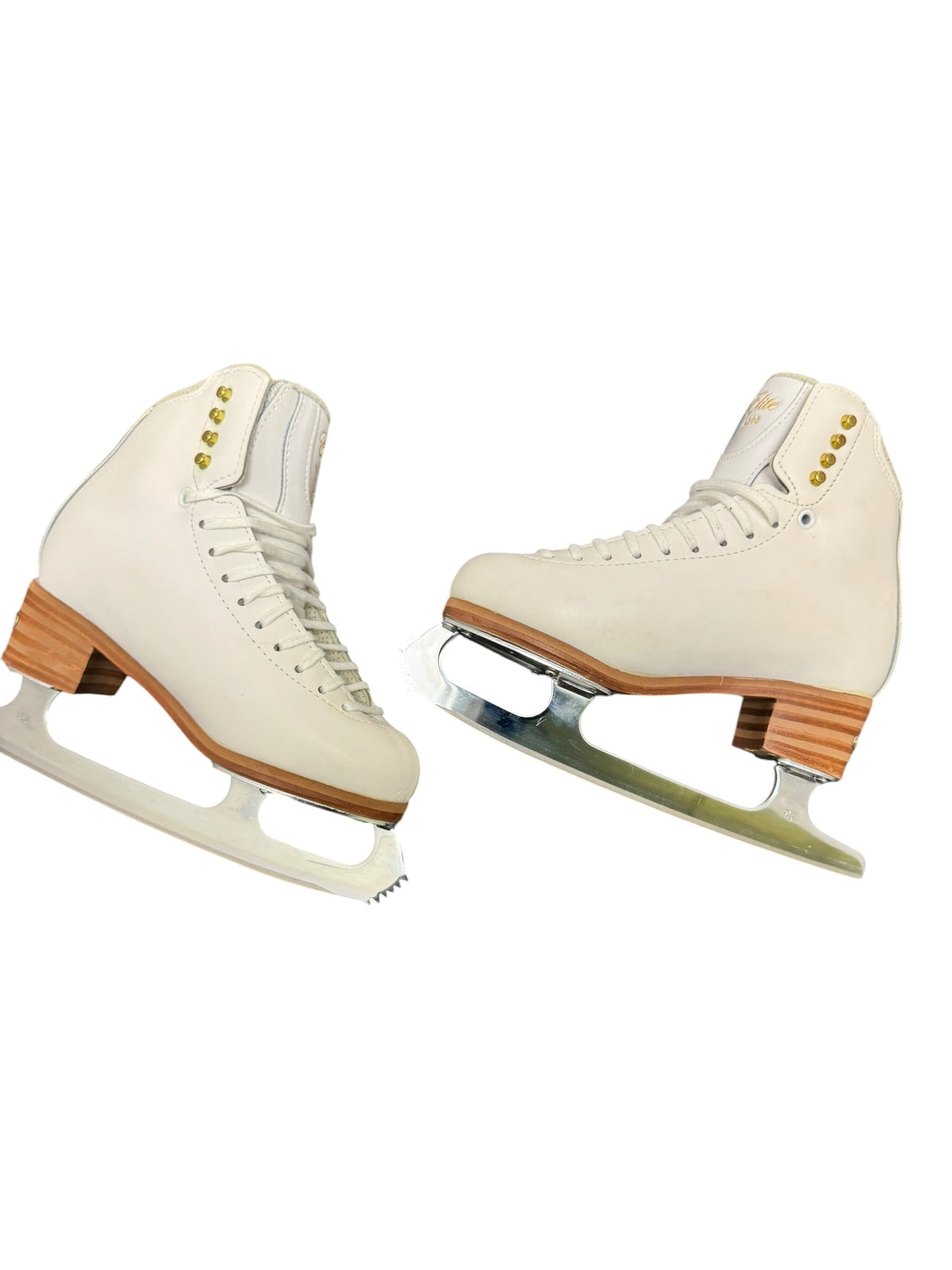 Jackson Elite Women’s Figure Ice Skates – White, Size 5