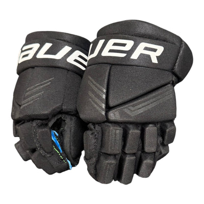 Bauer X S24 Youth Ice Hockey Gloves – 8” – Black/Blue