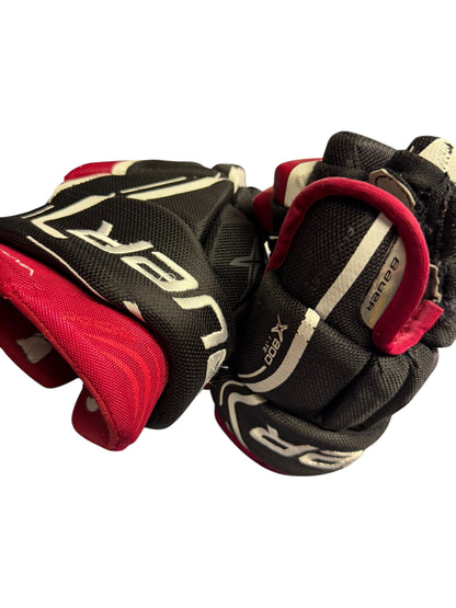 Bauer Vapor X900 Lite Junior Ice Hockey Gloves – 11” – Black/Red – Used