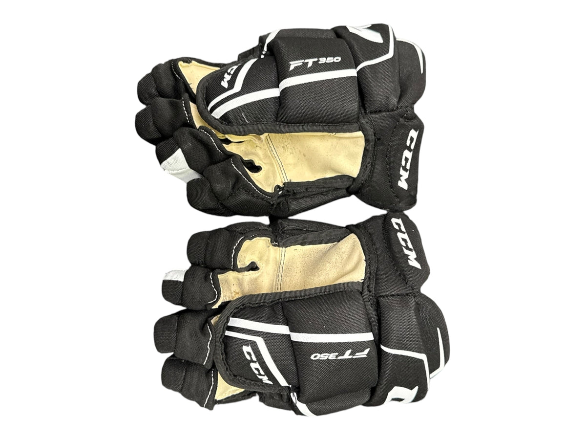 CCM FT350 Junior Ice Hockey Gloves – Black, 11”