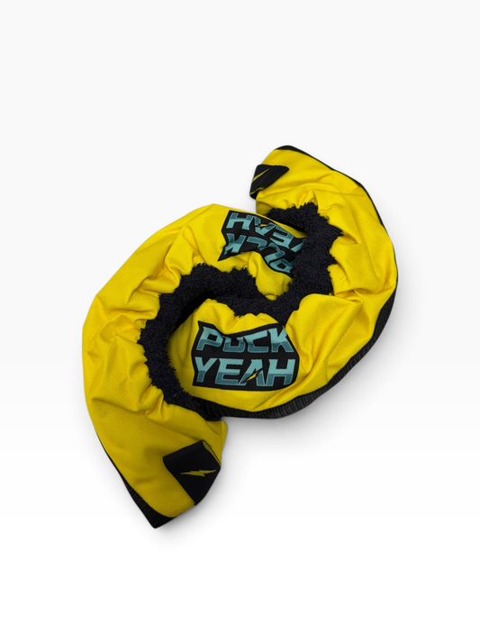Puck Yeah Ice Hockey Fabric Skate Guards – Yellow – Junior & Senior