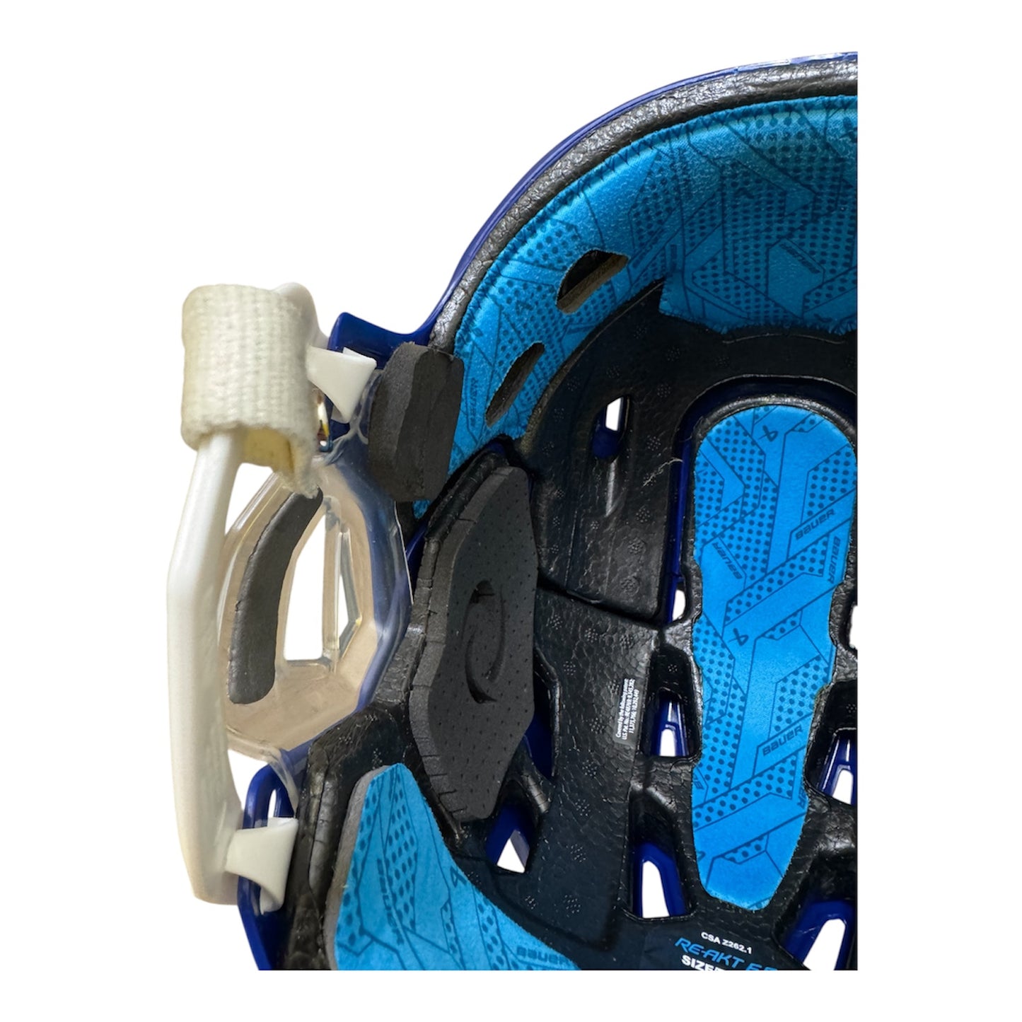 Bauer Re-Akt 65 Senior Ice Hockey Helmet Blue Excellent condition