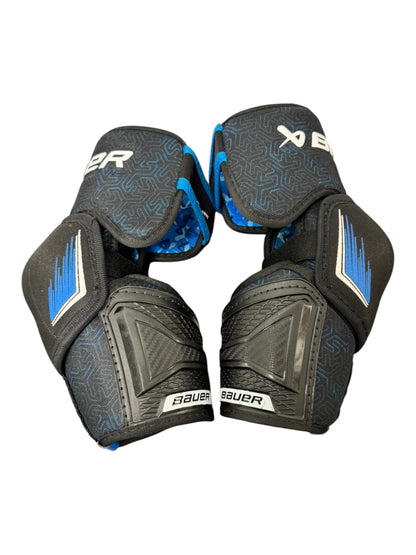 Bauer X S24 Intermediate Ice Hockey Elbow Pads – Medium – Black/Blue – Used