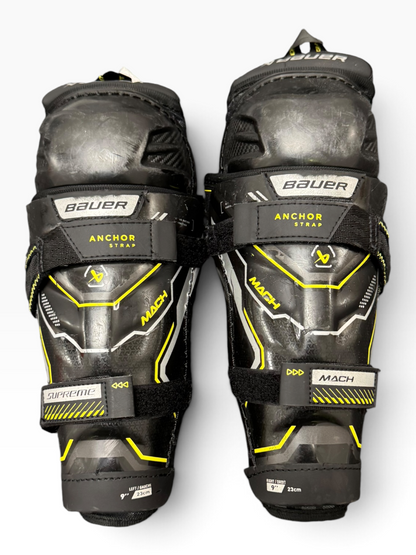 Bauer Supreme Mach Youth Ice Hockey Shin Pads – 9”