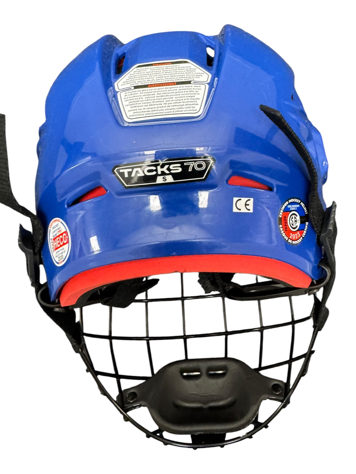 CCM Tacks 70 Senior Ice Hockey Helmet Small Blue