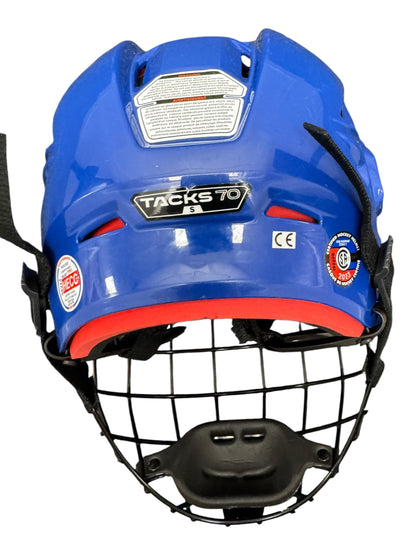 CCM Tacks 70 Senior Ice Hockey Helmet Small Blue
