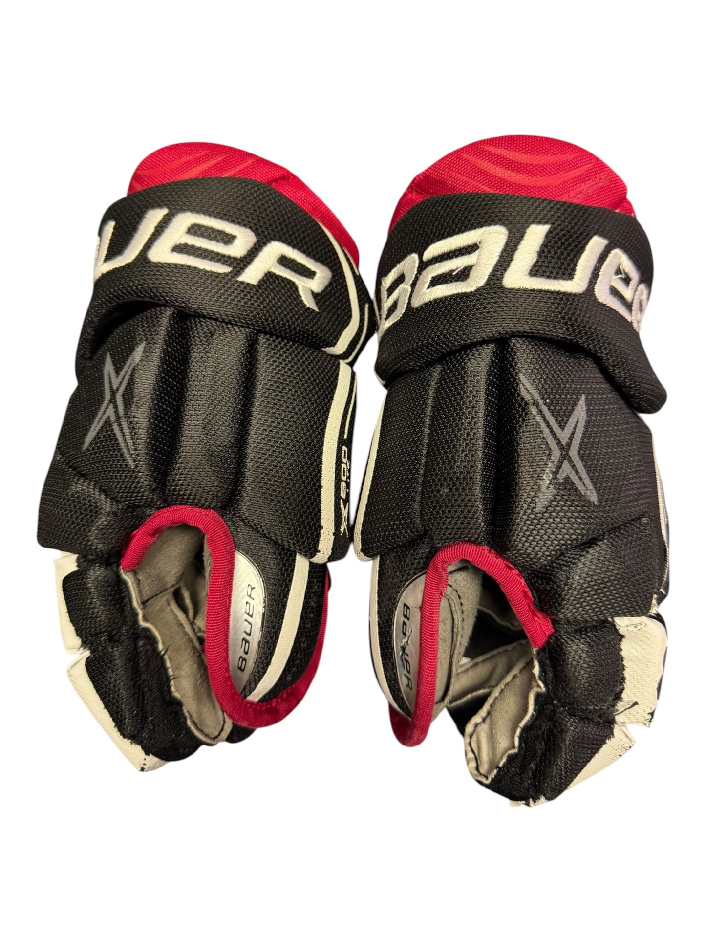 Bauer Vapor X900 Lite Junior Ice Hockey Gloves – 11” – Black/Red – Used