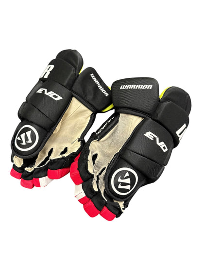 Warrior Alpha Evo Junior Ice Hockey Gloves – Black, 12”