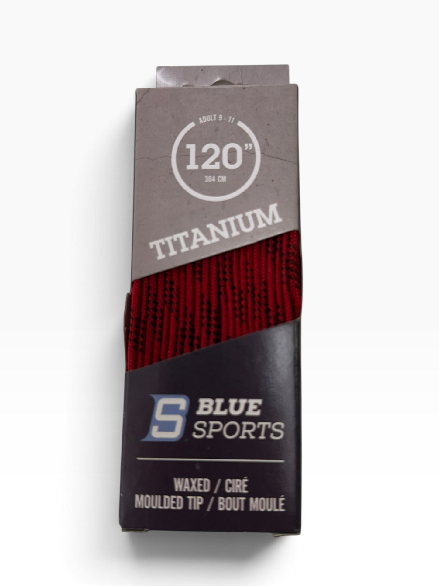 Blue Line Sports Titanium Waxed Moulded Tip Ice Hockey Laces
