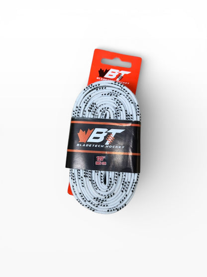 Bladetech Hockey Waxed Ice Hockey Laces White