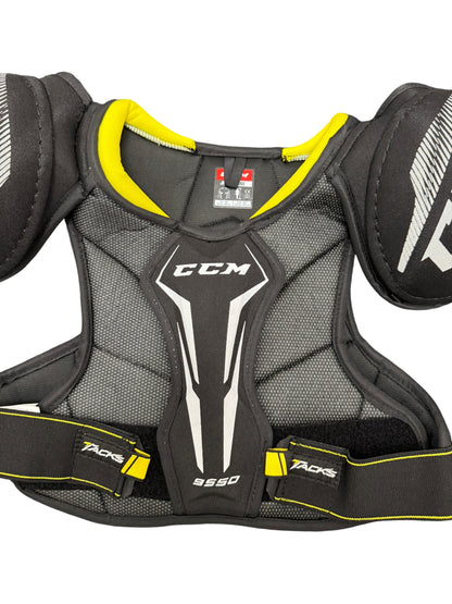 CCM Tacks 9550 Junior Ice Hockey Shoulder Pads Large – Black/Yellow