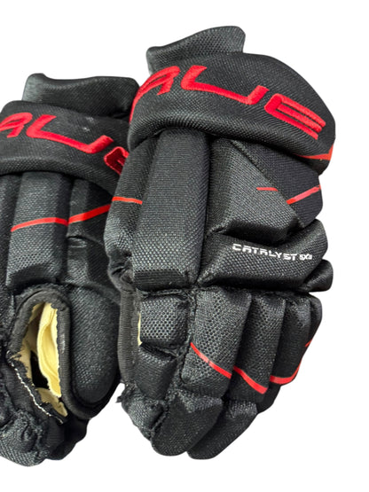 TRUE Junior Ice Hockey Gloves 11” Black & Red