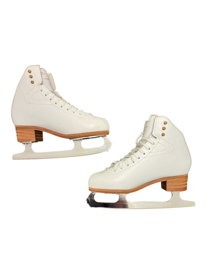 Jackson Finesse Figure Ice Skates – White, Size 7.5