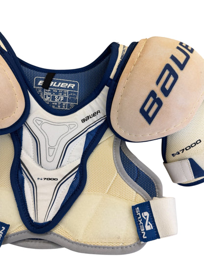 Bauer Nexus 7000 Junior Ice Hockey Shoulder Pads Size Small – Good Condition – Used