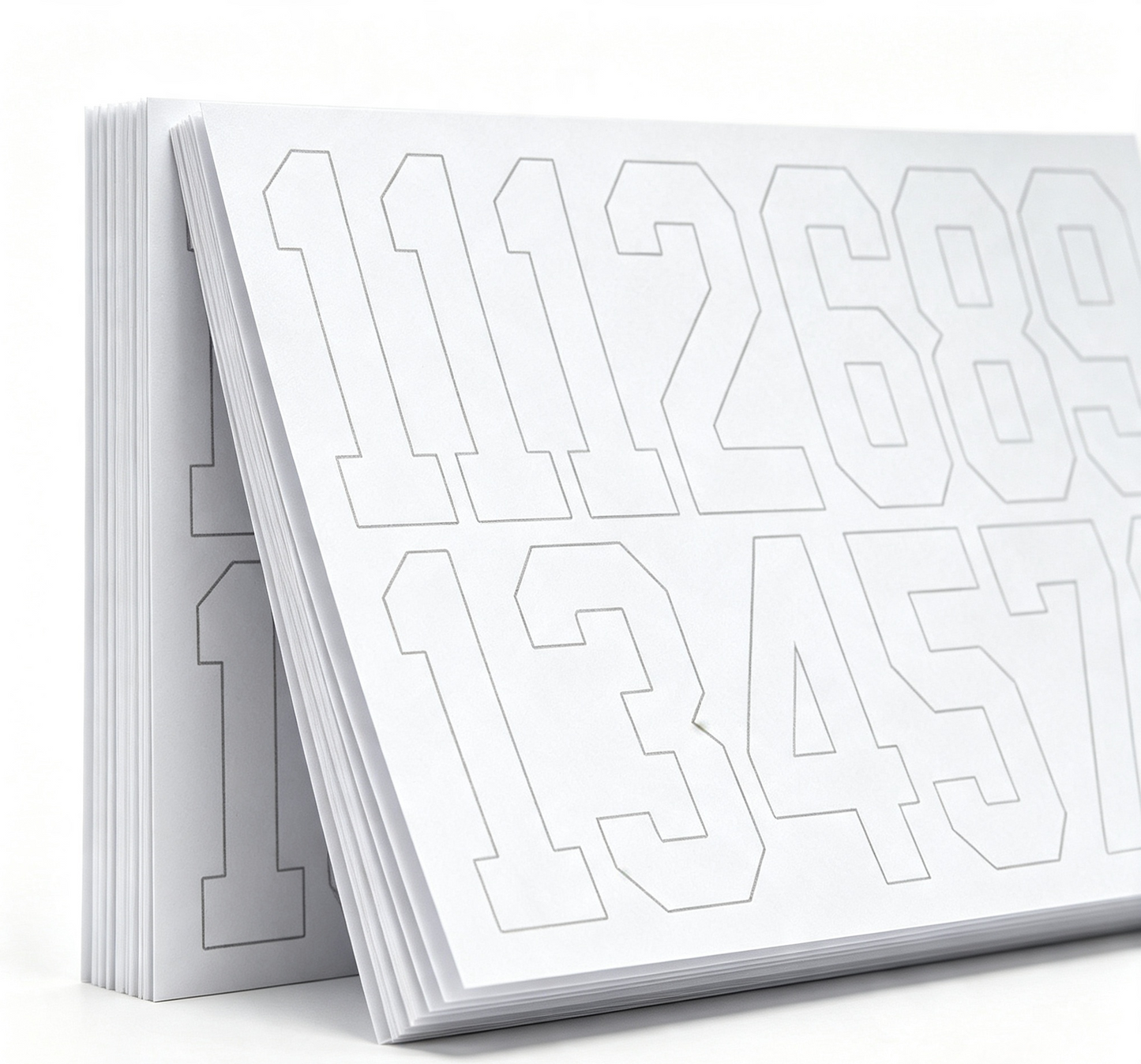 A&R Helmet Numbers Decals