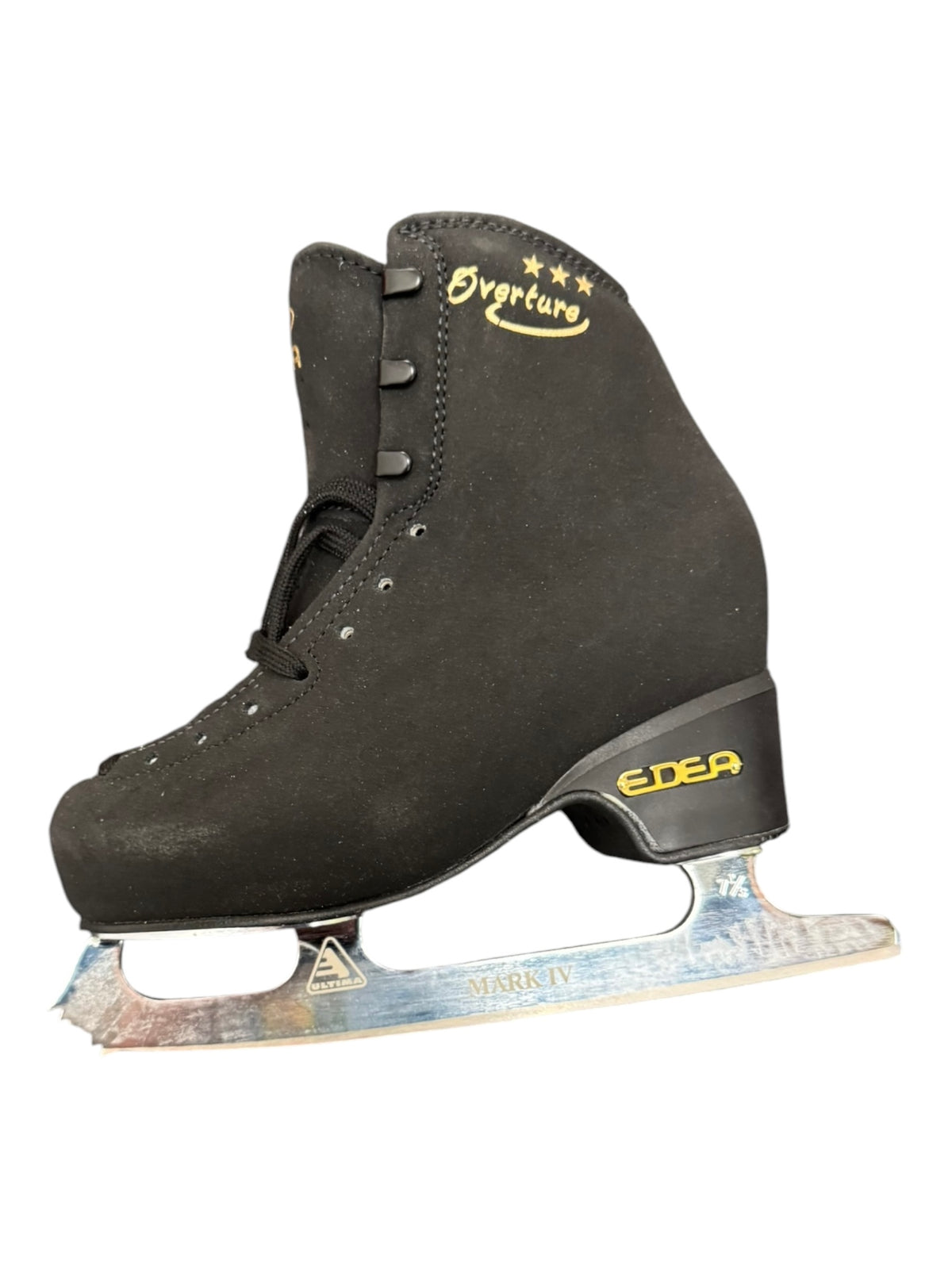Edea Overture Youth Figure Skates Black Size 12 (200)
