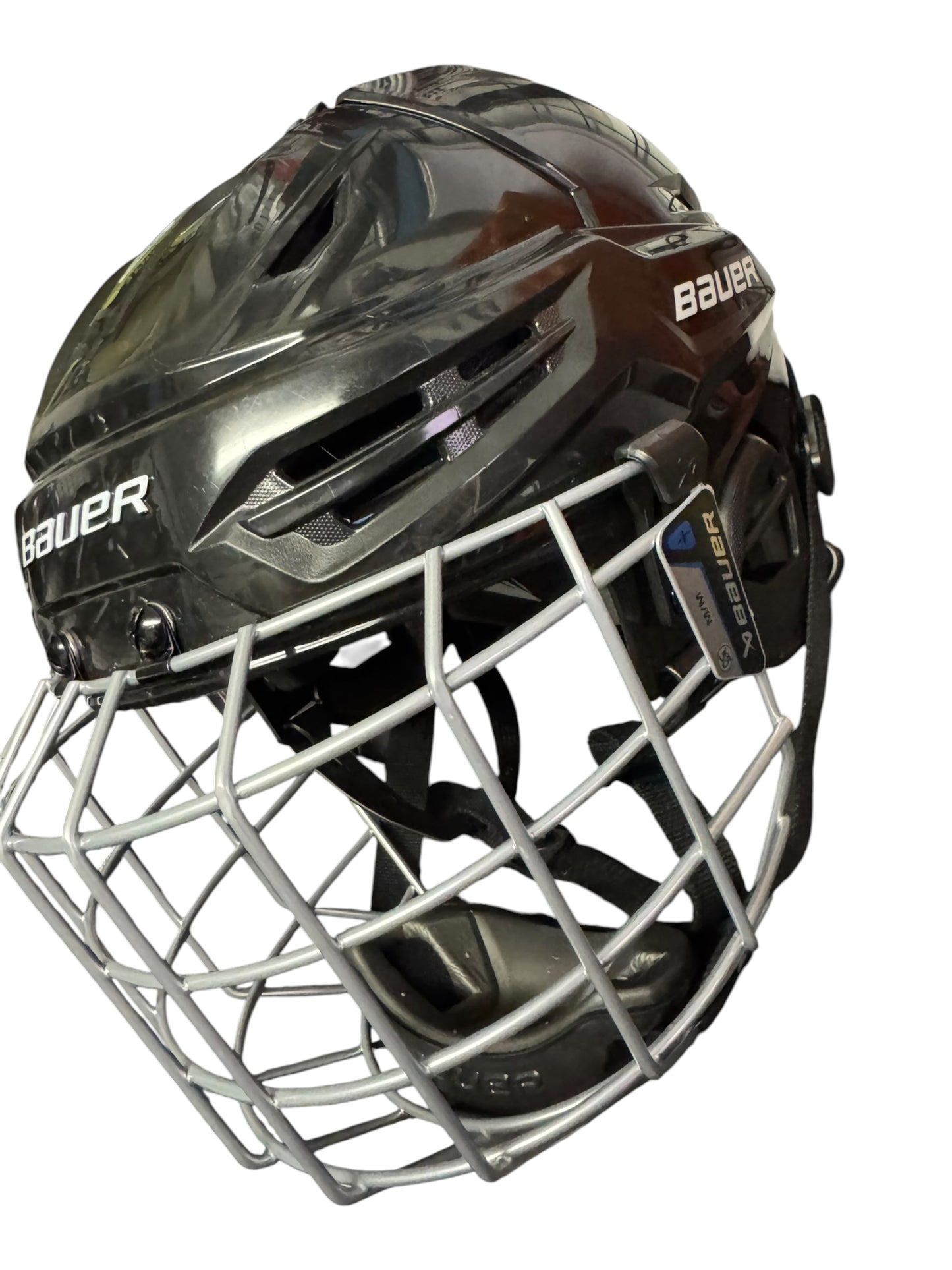Bauer Re-Akt 55 Combo Ice Hockey Helmet – Medium – Black