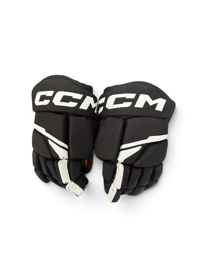 CCM NEXT Youth Ice Hockey Gloves 9” Black/Red Used