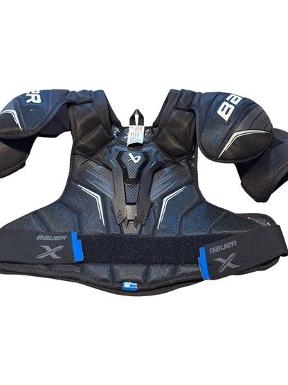 Bauer X S24 Senior Ice Hockey Shoulder Pads – Medium – Black – Great Condition