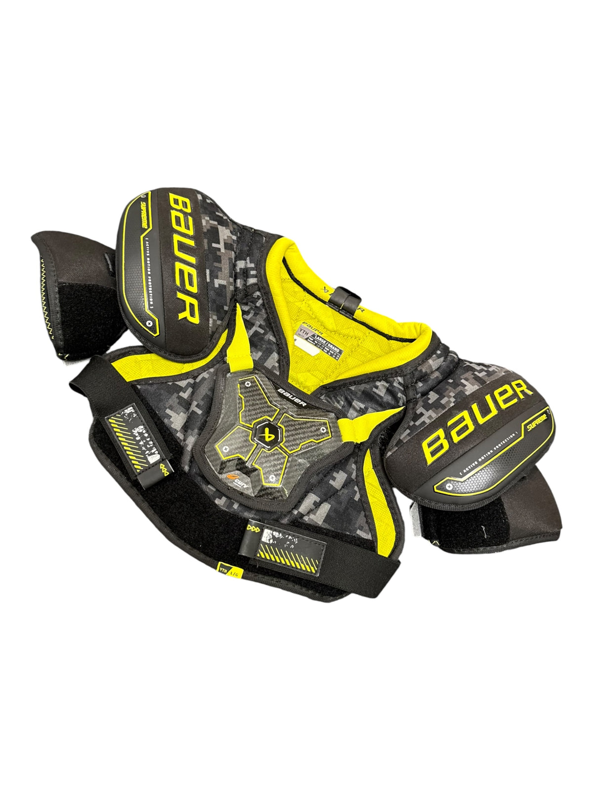 Bauer Supreme Mach Youth Ice Hockey Shoulder Pads – Large