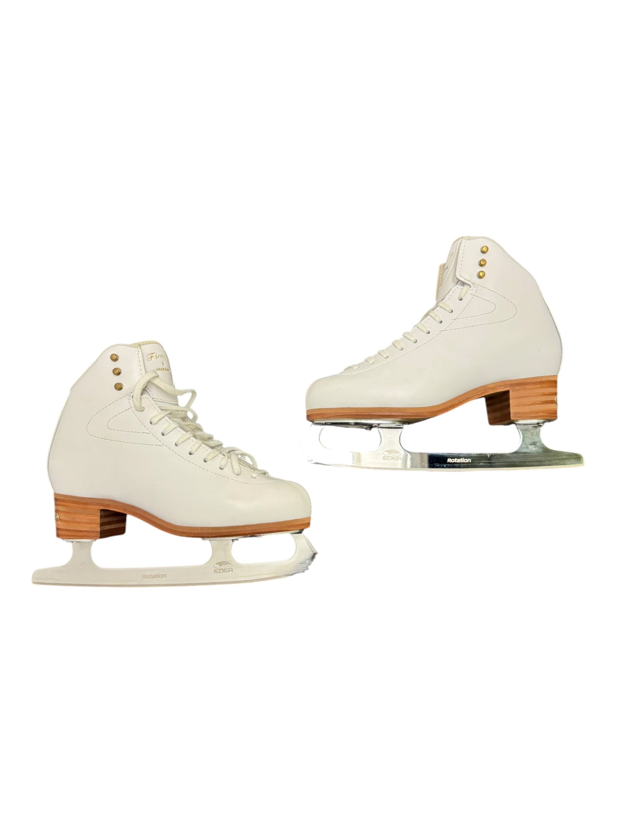 Jackson Finesse Figure Ice Skates – White, Size 7.5