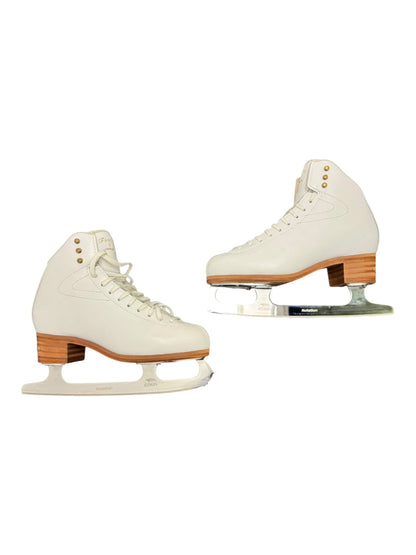 Jackson Finesse Figure Ice Skates – White, Size 7.5